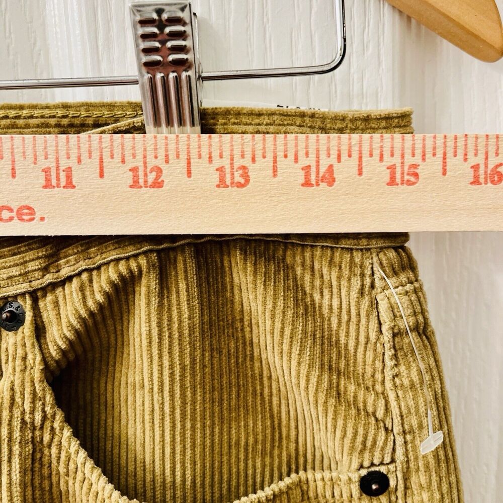 Levis Low Pro Thick Corduroy Pants Women 27 X 30 Golden Brown Relaxed Straight - Picture 5 of 9
